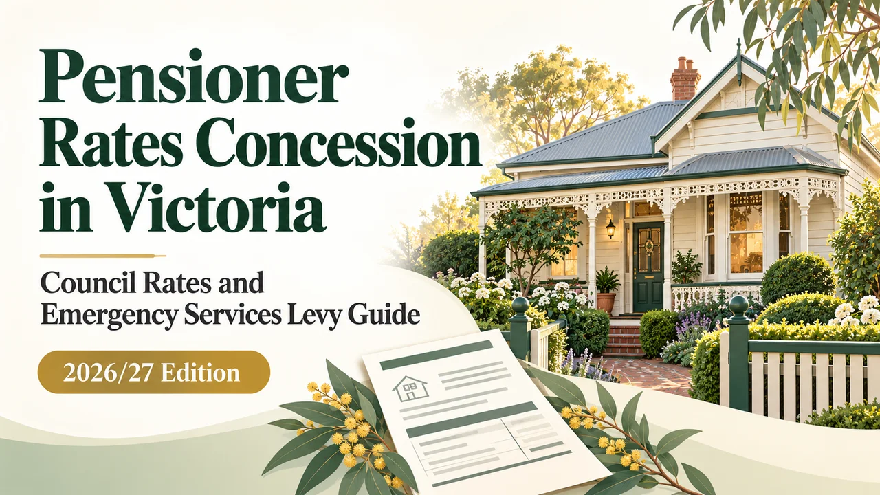 Victoria Pensioner Rates Concession — Council Rates and Levy Guide