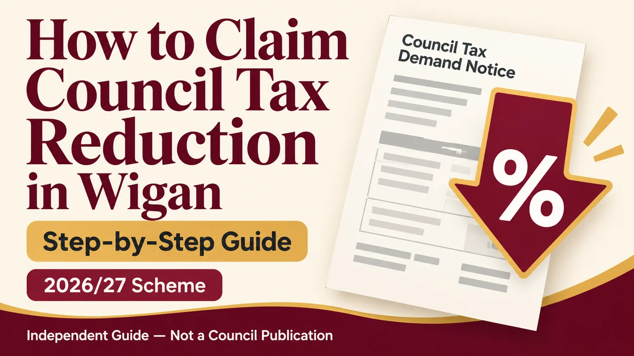 Wigan Council Tax Reduction — Claim the 2026/27 Scheme Step by Step
