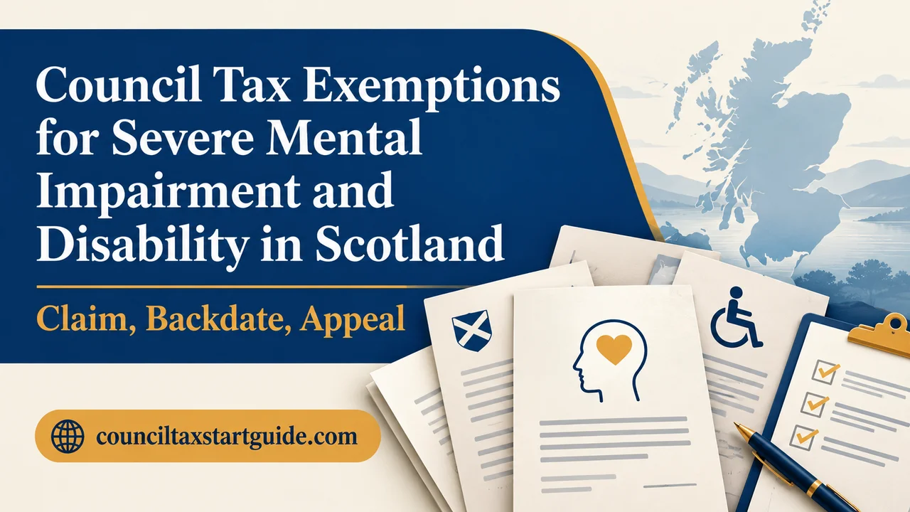 Scotland SMI & Disability Council Tax Guide — Claim, Backdate, Appeal